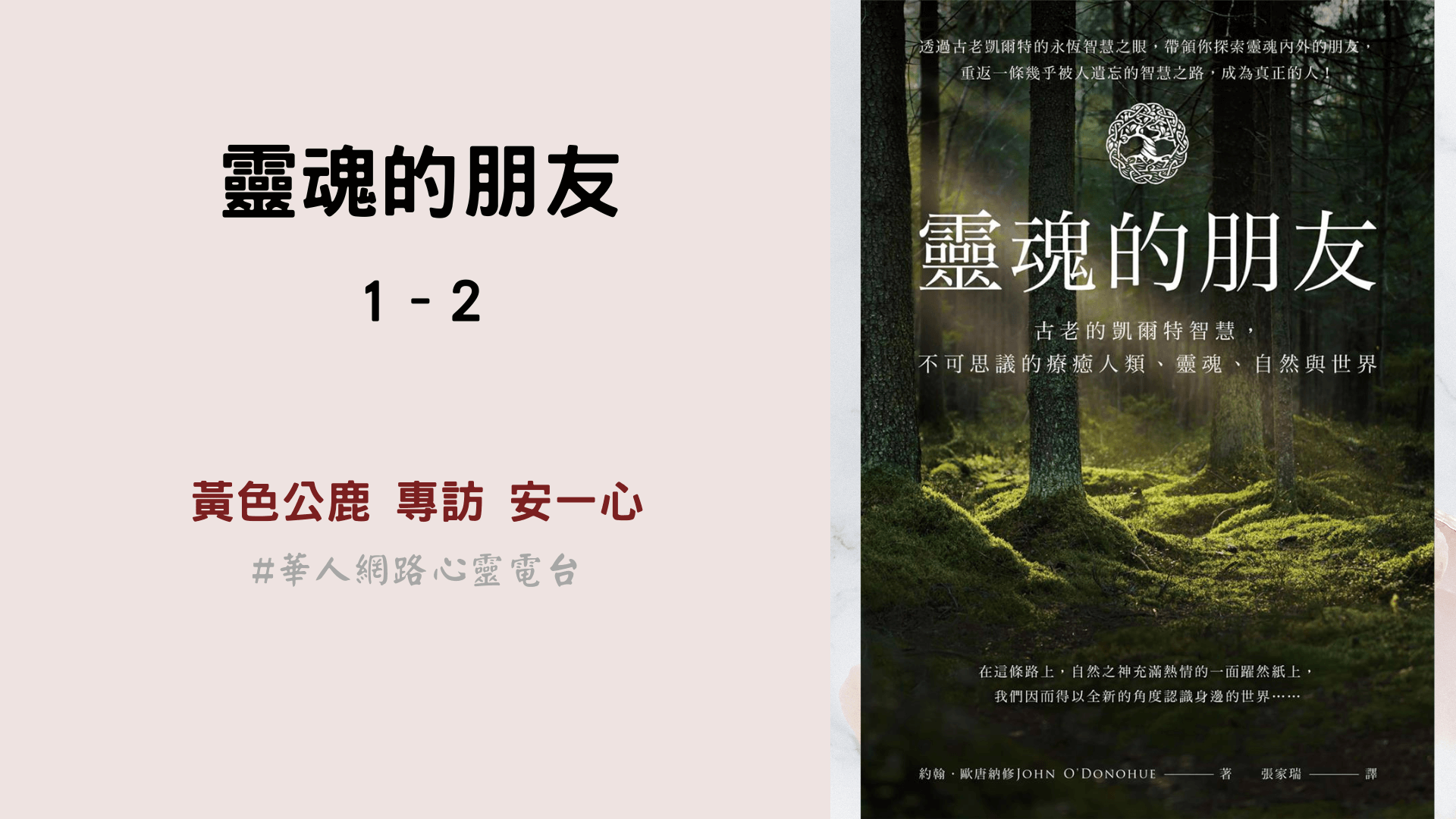 心悅幸福樂 | 靈魂的朋友 1–2 | 黃色公鹿 專訪 安一心